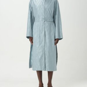 Trench Coat FENDI Woman color Blue