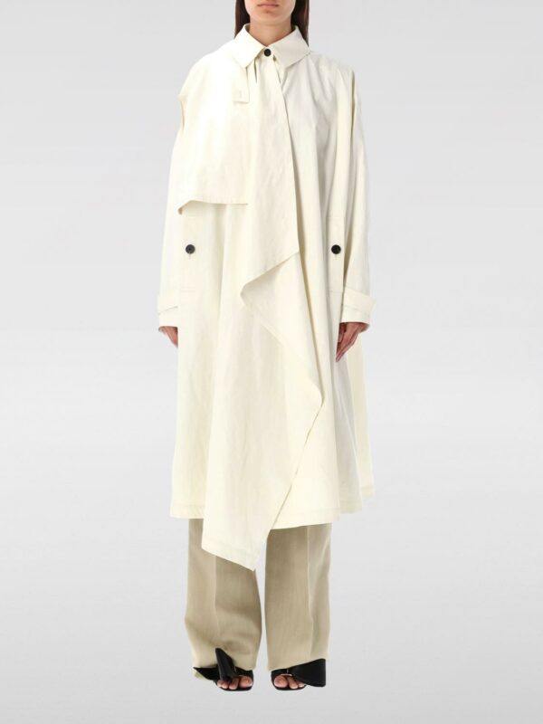 Trench Coat FERRAGAMO Woman color White