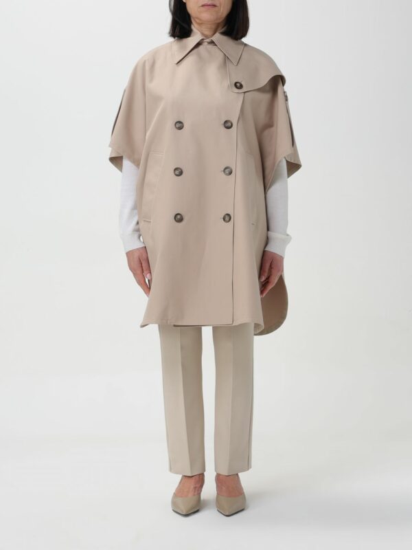 Trench Coat MAX MARA Woman color Beige