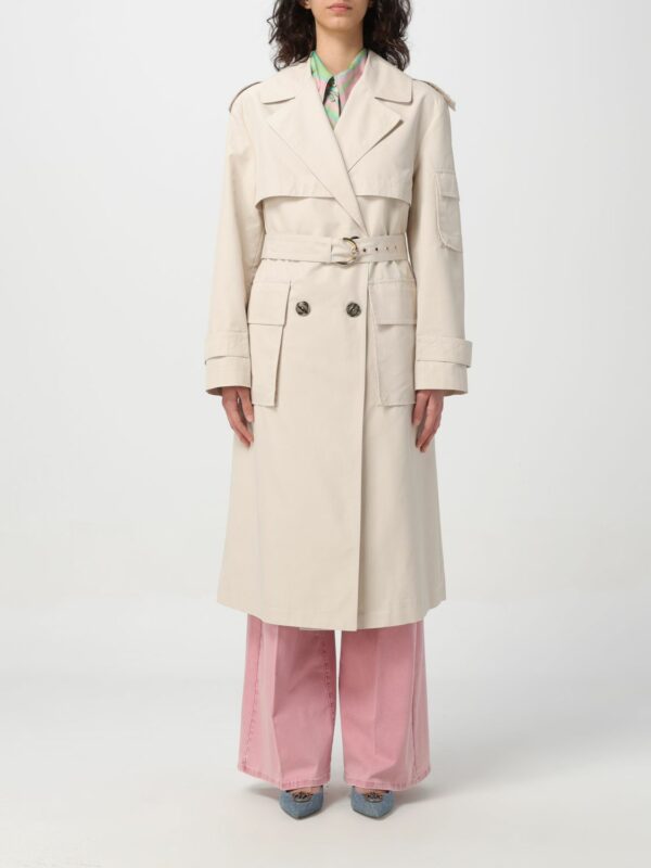 Trench Coat PINKO Woman color Beige