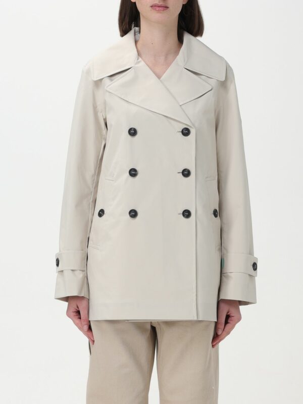 Trench Coat SAVE THE DUCK Woman color Yellow Cream