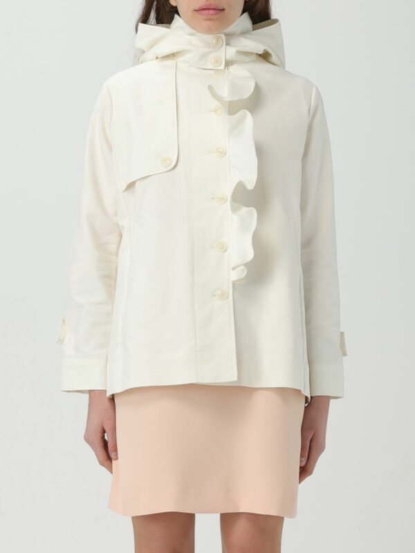 Trench Coat TWINSET Woman color White