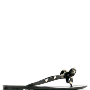 VALENTINO GARAVANI- Rockstud Rubber Thong Sandals