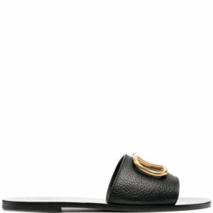 VALENTINO GARAVANI- Vlogo Signature Leather Sandals