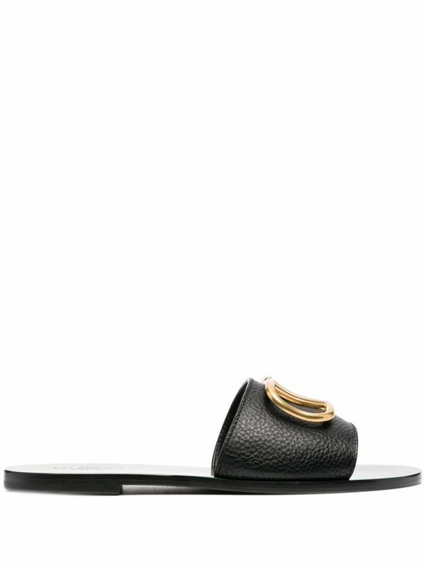 VALENTINO GARAVANI- Vlogo Signature Leather Sandals