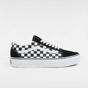 VANS Checkerboard Old Skool Platform Shoes ((checkerboard)) Women White, Size 8