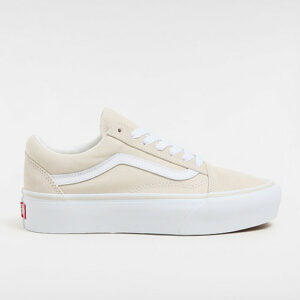 VANS Old Skool Platform Shoes (rainy Day) Women Beige, Size 10.5