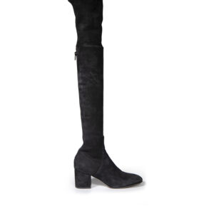 Valentino Garavani Black Suede Over-the-knee Boots