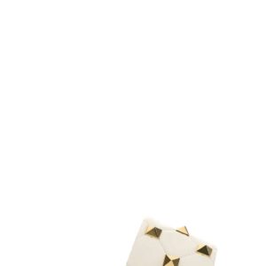 Valentino Garavani Ivory Nappa Leather Roman Stud Slippers