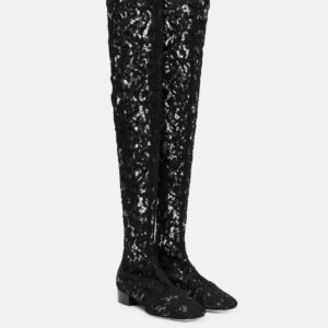 Valentino Garavani Lace over-the-knee boots