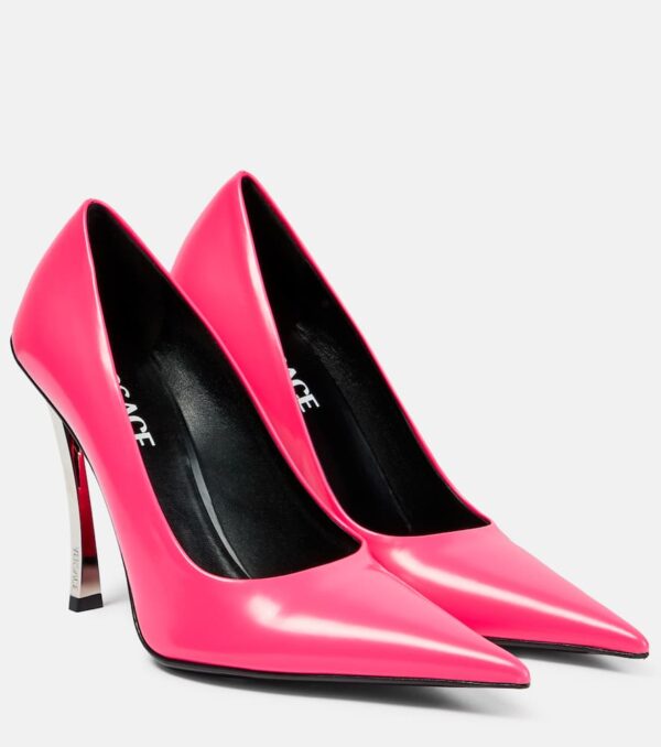 Versace Pin-Point leather pumps