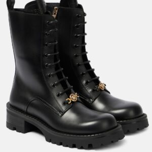 Versace Vagabond leather lace-up boots