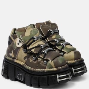 Vetements x New Rock camouflage platform sneakers