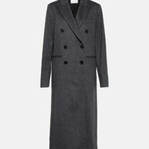 Victoria Beckham Mélange double-breasted wool coat