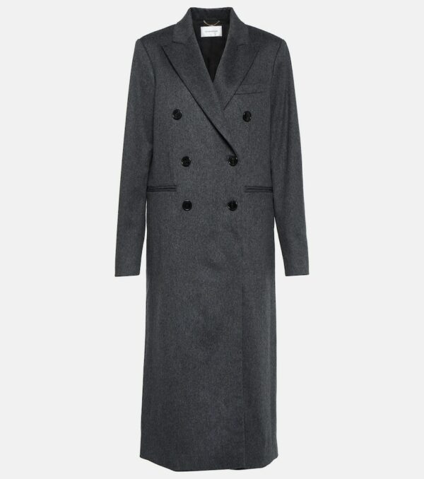 Victoria Beckham Mélange double-breasted wool coat