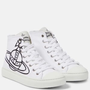 Vivienne Westwood Orb cotton canvas high-top sneakers