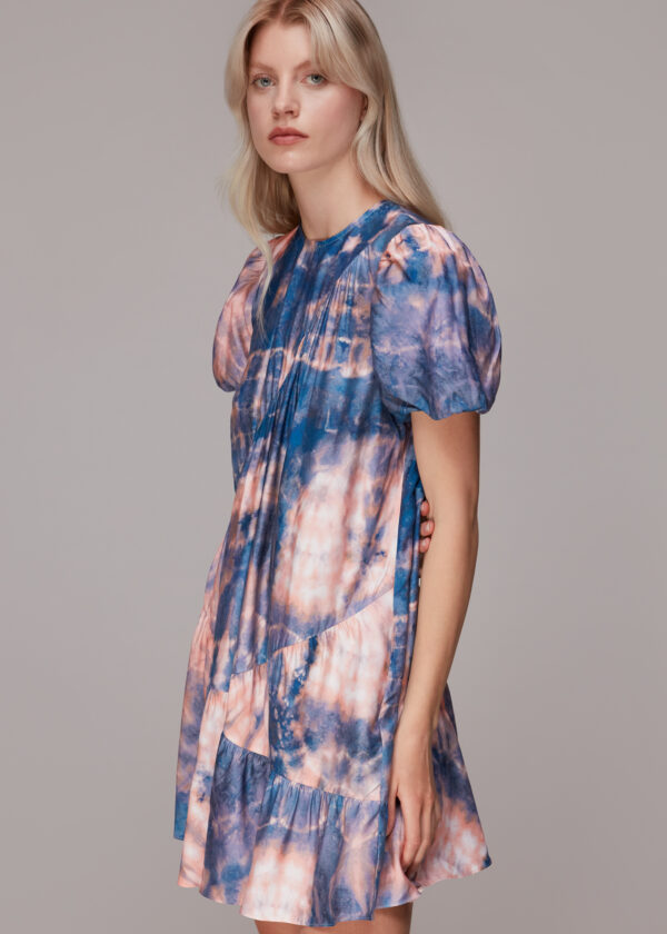 Whistles Women's Mirrored Tie Dye Trapeze Dress