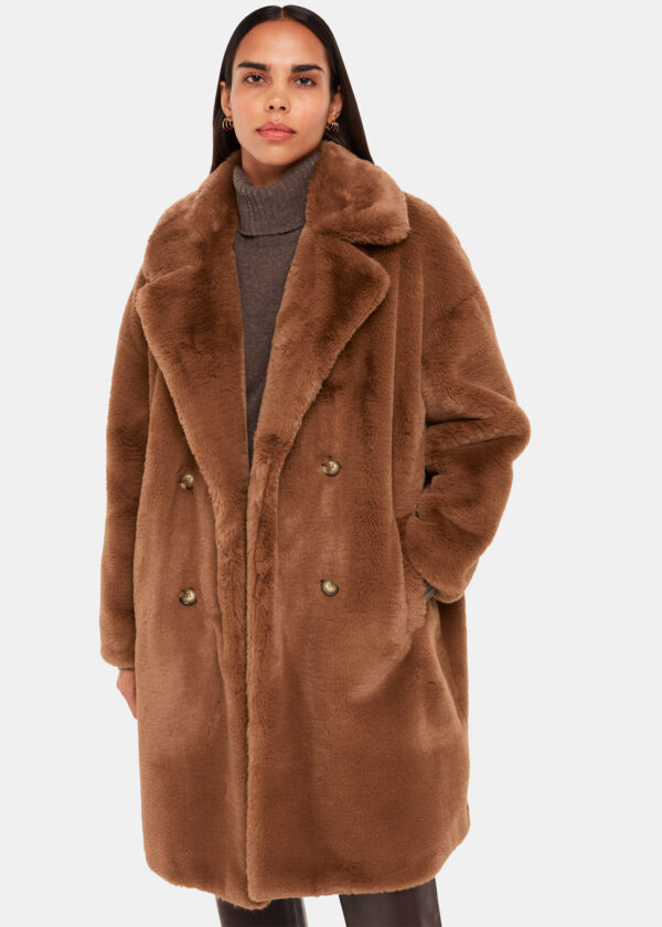 Whistles Women's Teddy Faux Fur Coat