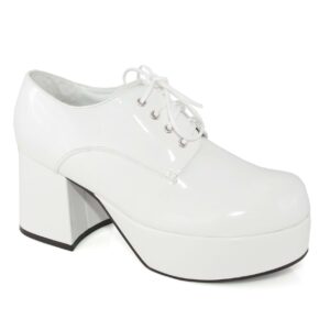 White Men's Platform Pimp Shoes