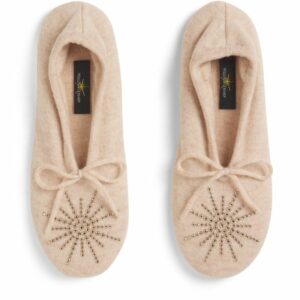 William Sharp Cashmere Crystal Star Slippers