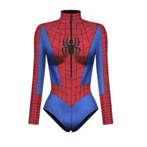 (Women Spiderman Skeleton Bone Frame Leotard Bodysuit Halloween Party Fancy Dress Cosplay Costume) Women Spiderman Skeleton Bone Frame Leotard Bodysui