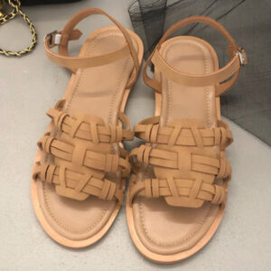 Women's Flat Sandals Bohemian Buckle Round Toe Strappy Sandal Flats