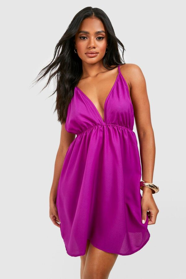 Womens Strappy Sundress - Purple - 18, Purple