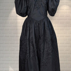 Wonderful Vintage 1980S Victorian Edwardian Style Full Length Party Dress - Goth Whitby UK 8