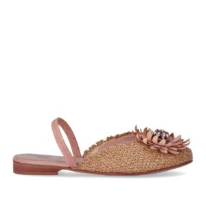 ZOE CLAIR PINK SLINGBACK BALLET FLAT SHOE