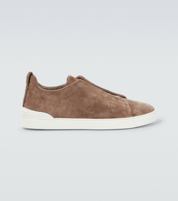 Zegna Triple Stitch suede sneakers