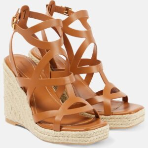 Zimmermann Bay 110 leather espadrille wedges