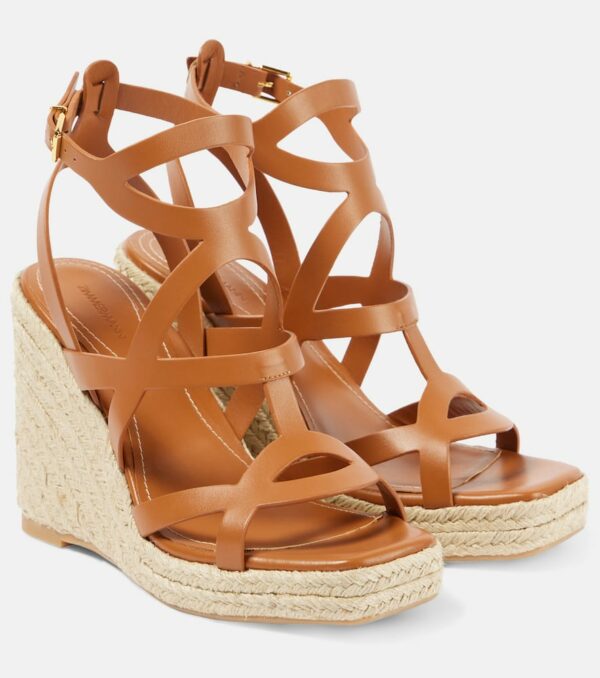 Zimmermann Bay 110 leather espadrille wedges