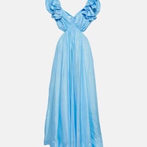 Zimmermann Halcyon cutout silk maxi dress