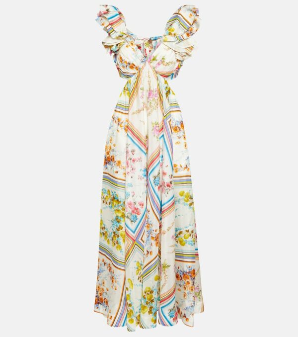 Zimmermann Halcyon floral silk maxi dress