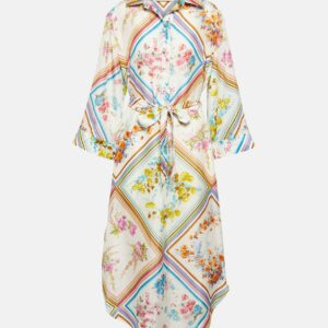 Zimmermann Halcyon floral silk midi dress