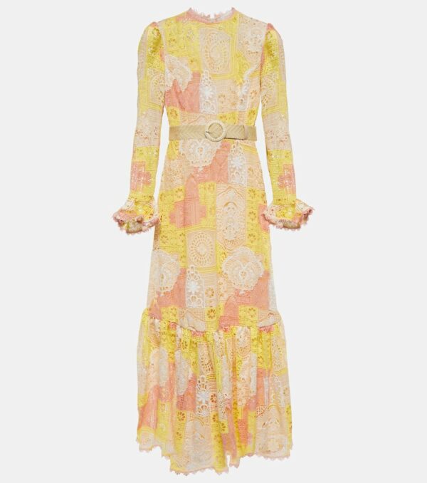 Zimmermann Halcyon patchwork lace maxi dress