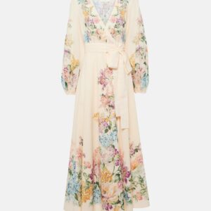 Zimmermann Halliday floral cotton wrap dress