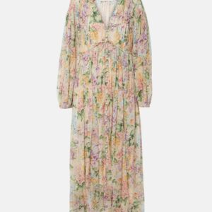 Zimmermann Halliday gathered floral maxi dress