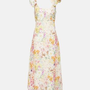 Zimmermann Harmony floral linen midi dress