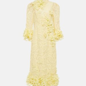 Zimmermann High Tide appliquéd lace midi dress