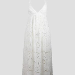 Zimmermann Lexi Embroidered Scallop Edge Slip Dress