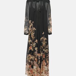 Zimmermann Natura floral tie-neck maxi dress