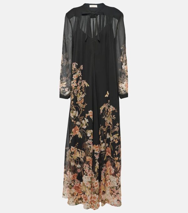 Zimmermann Natura floral tie-neck maxi dress