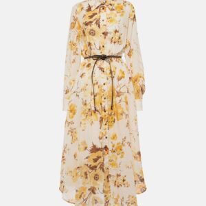 Zimmermann Ottie floral ramie shirt dress