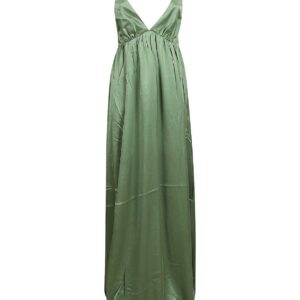 Zimmermann Sleeveless Satin Slip Maxi Dress