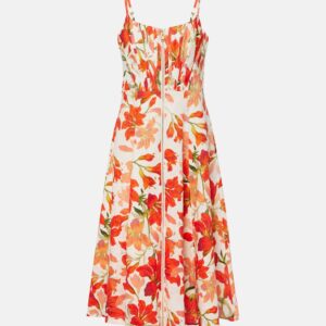 Zimmermann Tranquillity floral linen midi dress