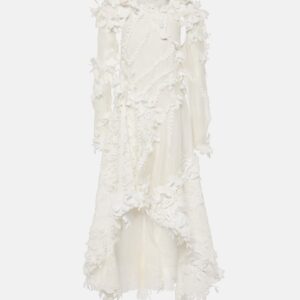 Zimmermann Tranquillity linen and silk organza midi dress