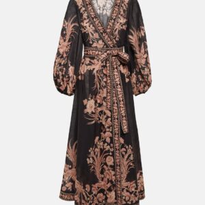 Zimmermann Waverly floral cotton wrap dress