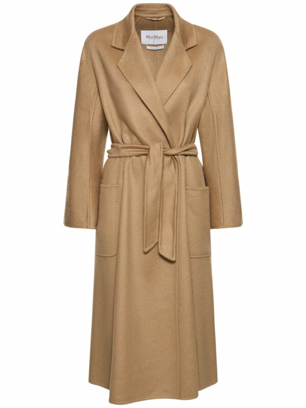 "ludmilla" Belted Cashmere Midi Coat