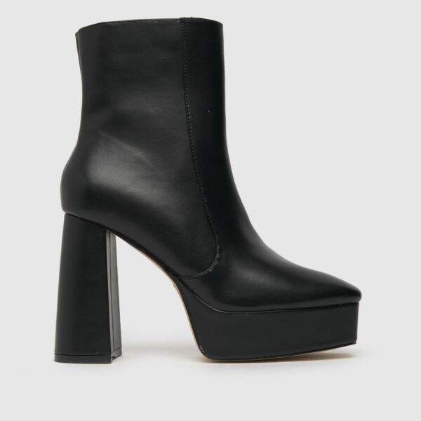 schuh bloom platform boots in black